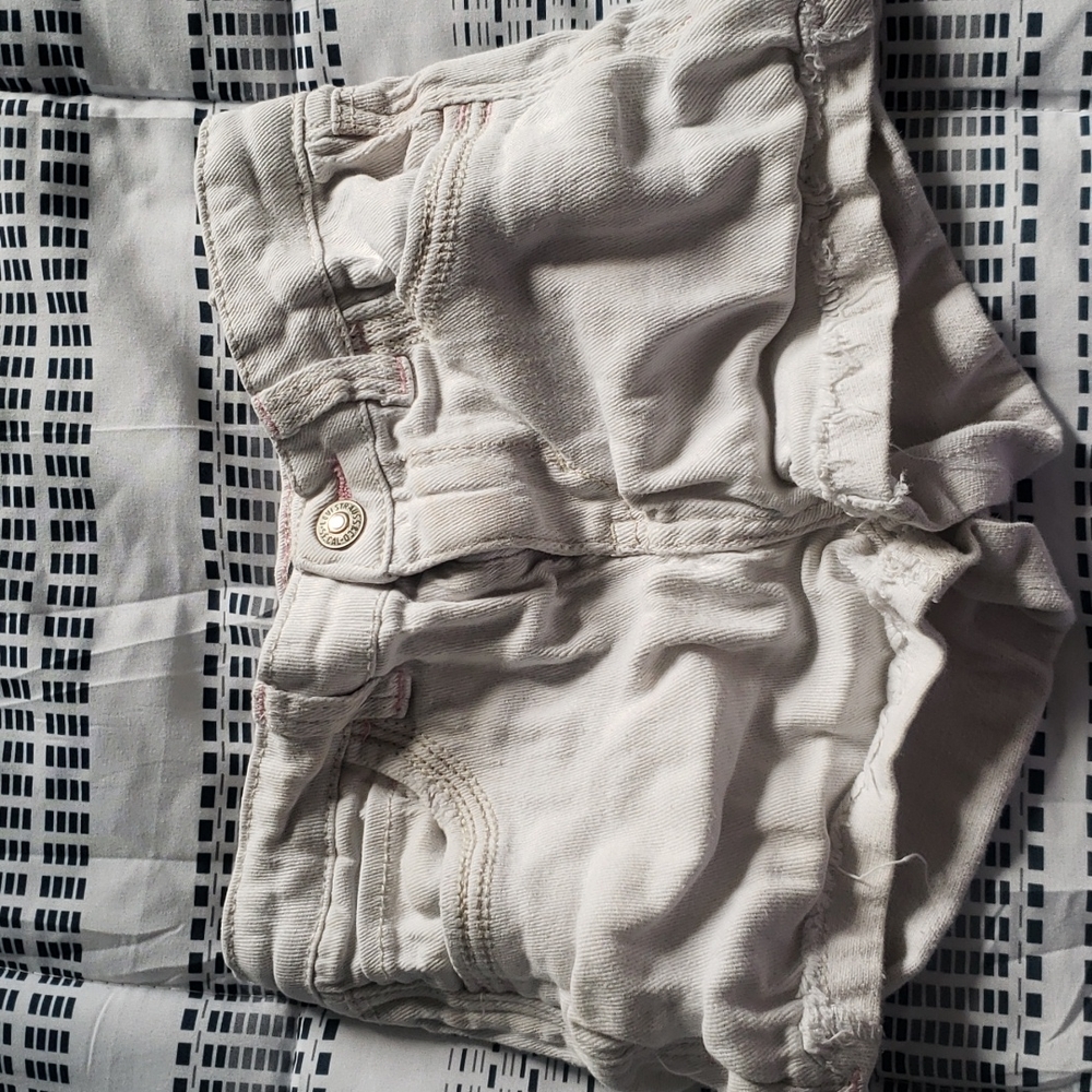 Levi's White Girls Shorts